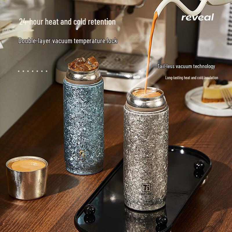 RELEA Pure Titanium Double-Layer Tea Infuser Thermos