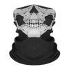 Bicycle Balaclava Full Face Mask Skull Print Motorcycle Full Face Mask Windproof Skiing Head Neck Warmer Helmet Liner