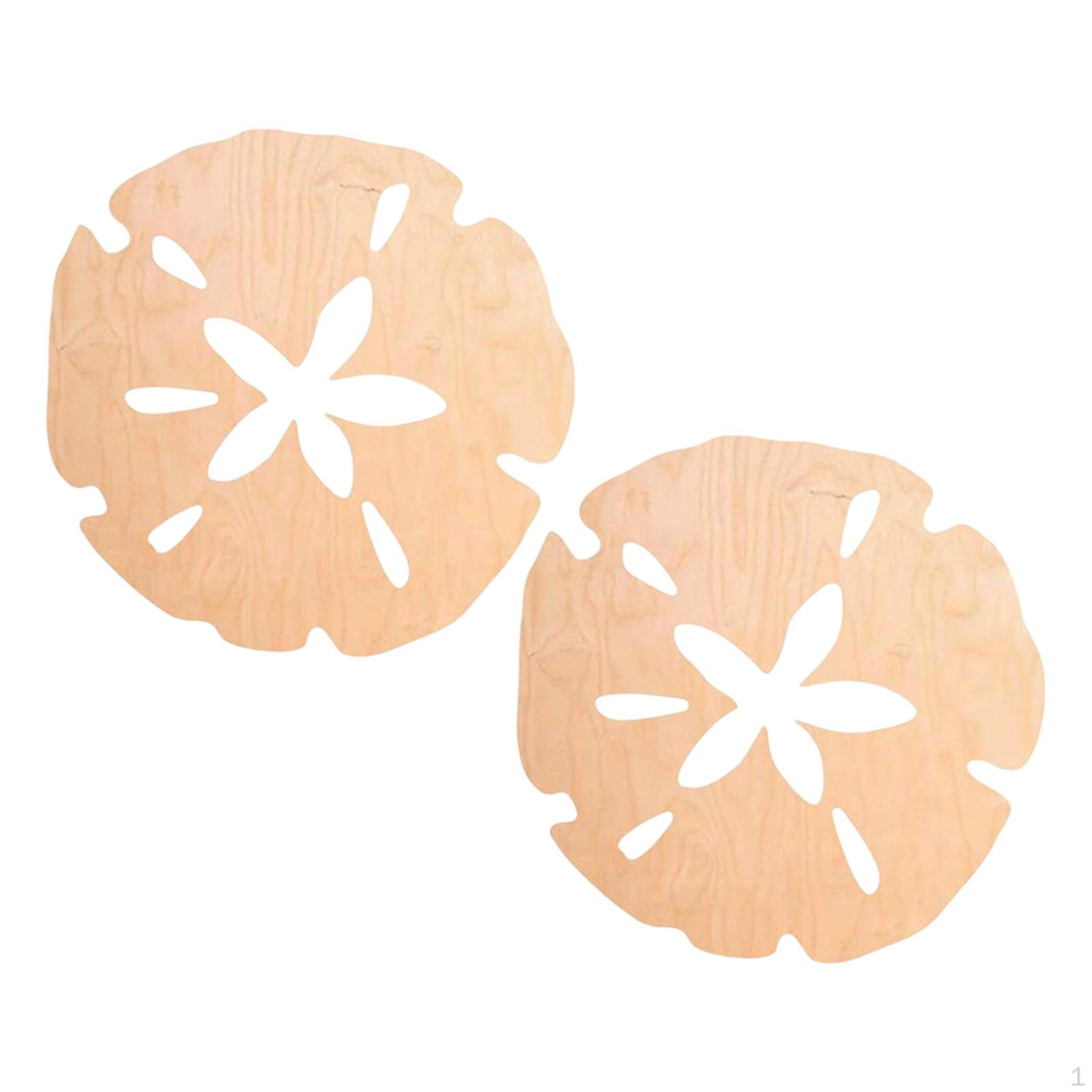 

2 Pieces Wall Gift Ornament Wood Aesthetic Crafts Wooden Decor Set for Office Wood Color S