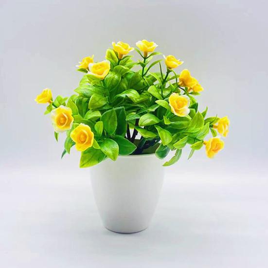 Umělá bonsai odolná proti vyblednutí Široká aplikace Kompaktní Efektní Bez vadnutí Umělá rostlina v květináči na balkon