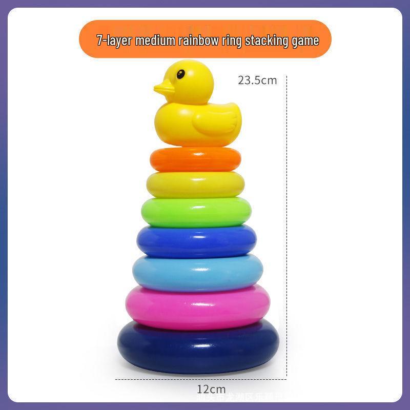 

Радужные кольца для складывания: Развивающая игрушка для детей 0-2 лет