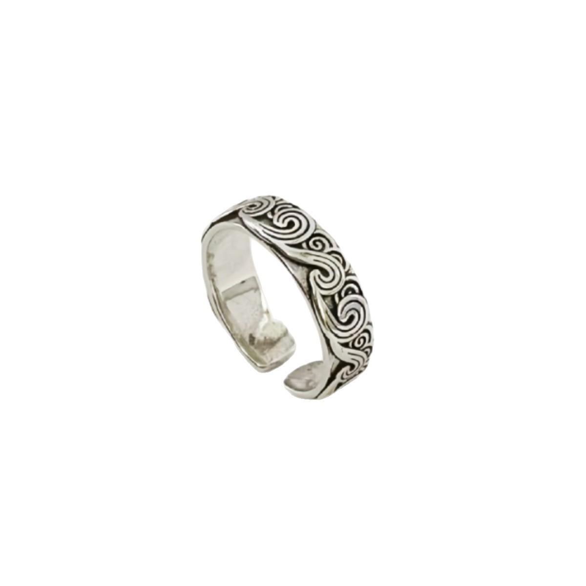 Chinese Ethnic Style Retro Cloud Women s Adjustable Ring