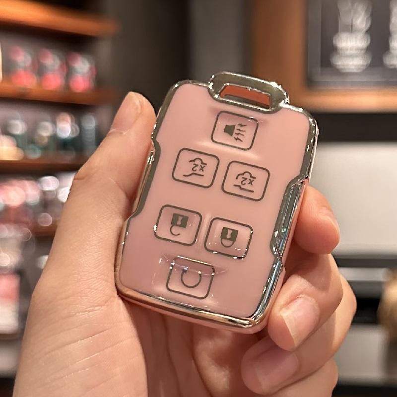 

Чехол для ключей от машины, брелок для Chevy Silverado 1500 2500HD 3500HD Tahoe Suburban Colorado Canyon GMC Sierra Yukon розовый