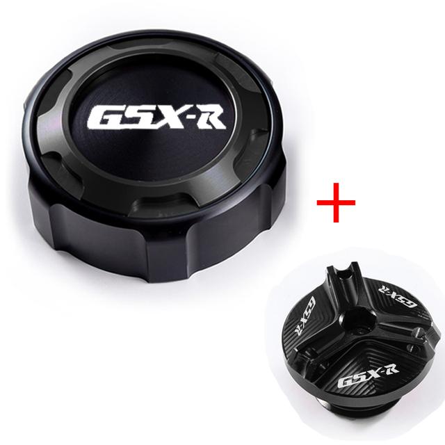 For Suzuki GSXR GSX-R 600 750 1000 1000 R/X Gsx-r1000 Accessories Front Brake Fluid Cap and Engine Oil Filler Cap Protection