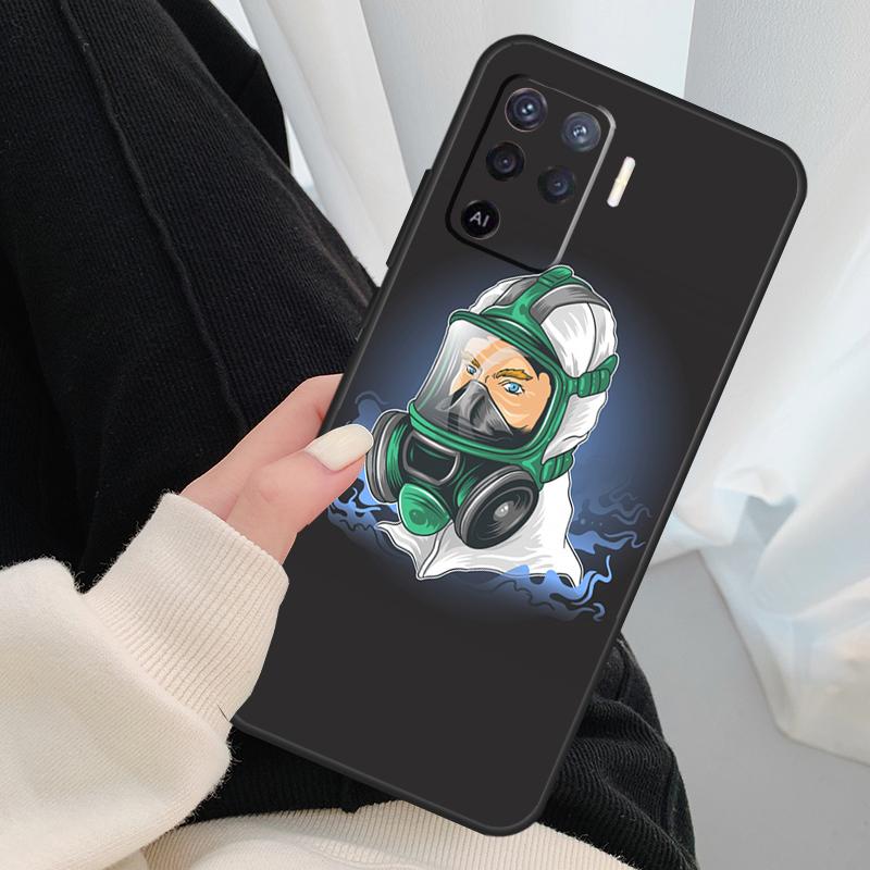 Cartoon Medicine Doctor Nurse Case For Oppo A40 A60 A80 A5 Pro A15 A16 A17 A57 A77 A94 A74 A54 A76 A96 A18 A38 A58 A78 A98