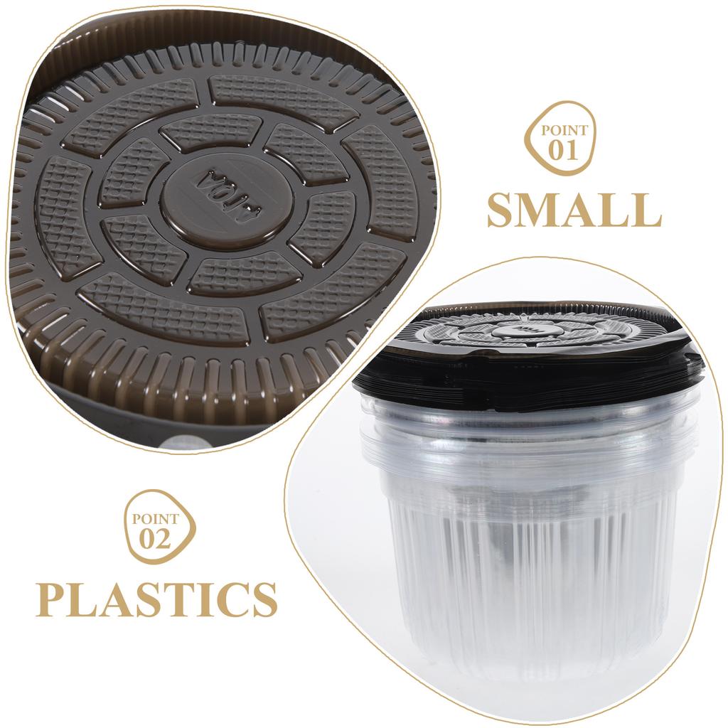 20 Pcs Packing Box Cake Dessert Containers Cold Shipping Boxes Flash Holder Plastic Multi-function Case Carrying Birthday