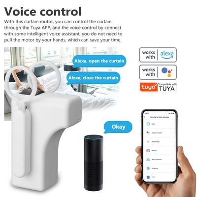 Motor de cortina inteligente WiFi M026 Tuya com controle remoto para casa inteligente e hotel