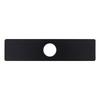 Black Silver 1 or 3 Hole Long Rectangle Faucet Cover Plate Escutcheon for Bathroom Kitchen Vanity Sink