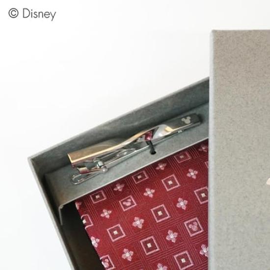 [Disney] Mickey Maus Krawatte & Krawattennadel Set DN902513-2 Rote Krawatte Krawattennadel Geschenk