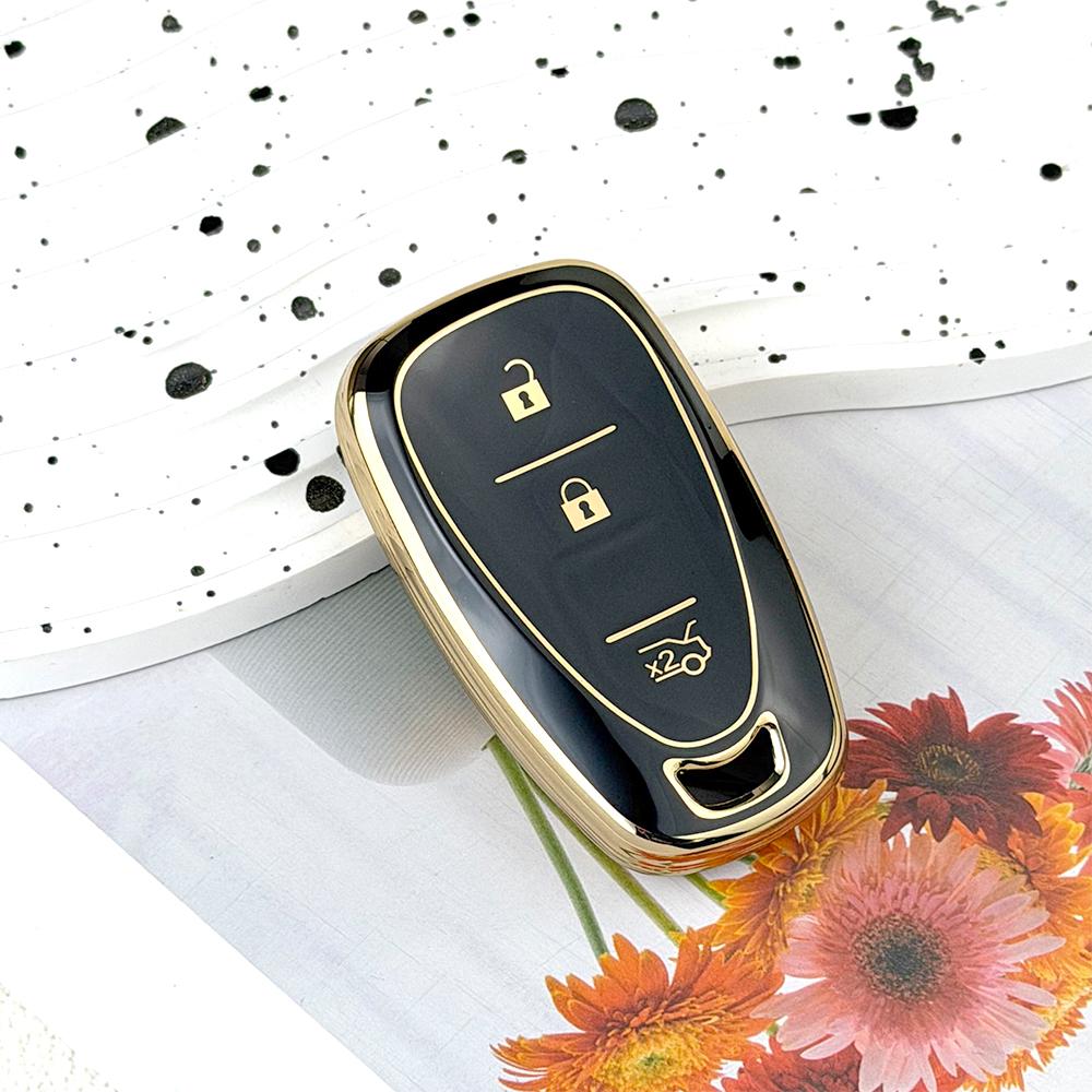 TPU Car Key Fob Cover Case for Chevrolet 2017-2019 Chevy Malibu Camaro Cruze Traverse Sonic Volt Bolt Equinox Spark Blazer Onix