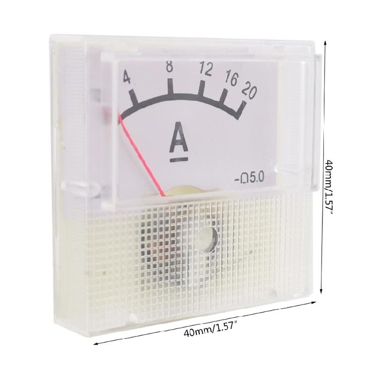 4/8/12/16/20A Ammeter DC0-20A Ammeter Panel Mechanical Pointers Meter