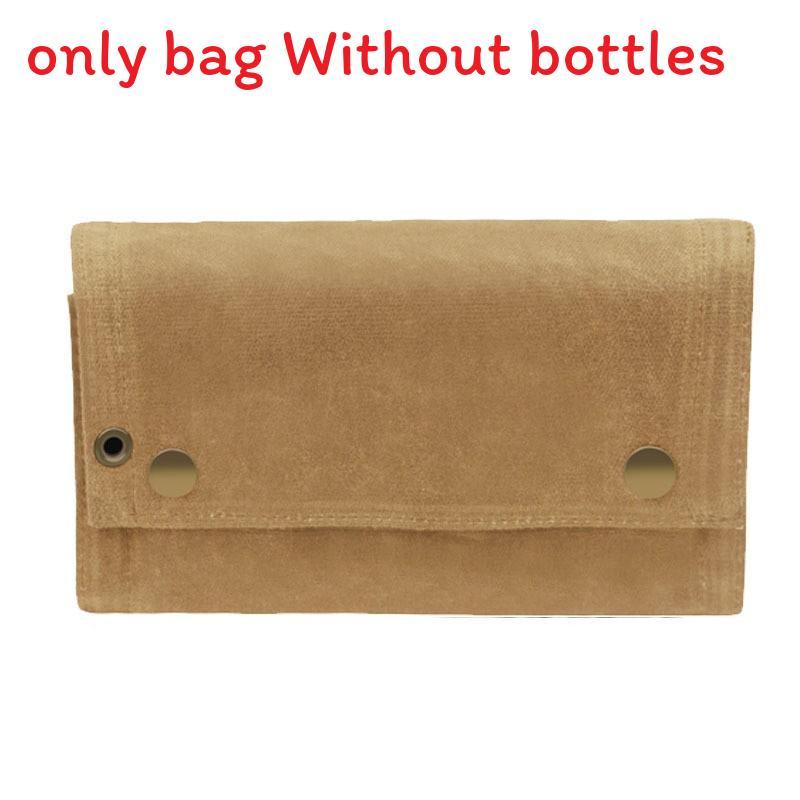 Outdoor Camping Spice Bottle Storage Bag With Portable Travel Design For Barbecue Enthusiasts Brown