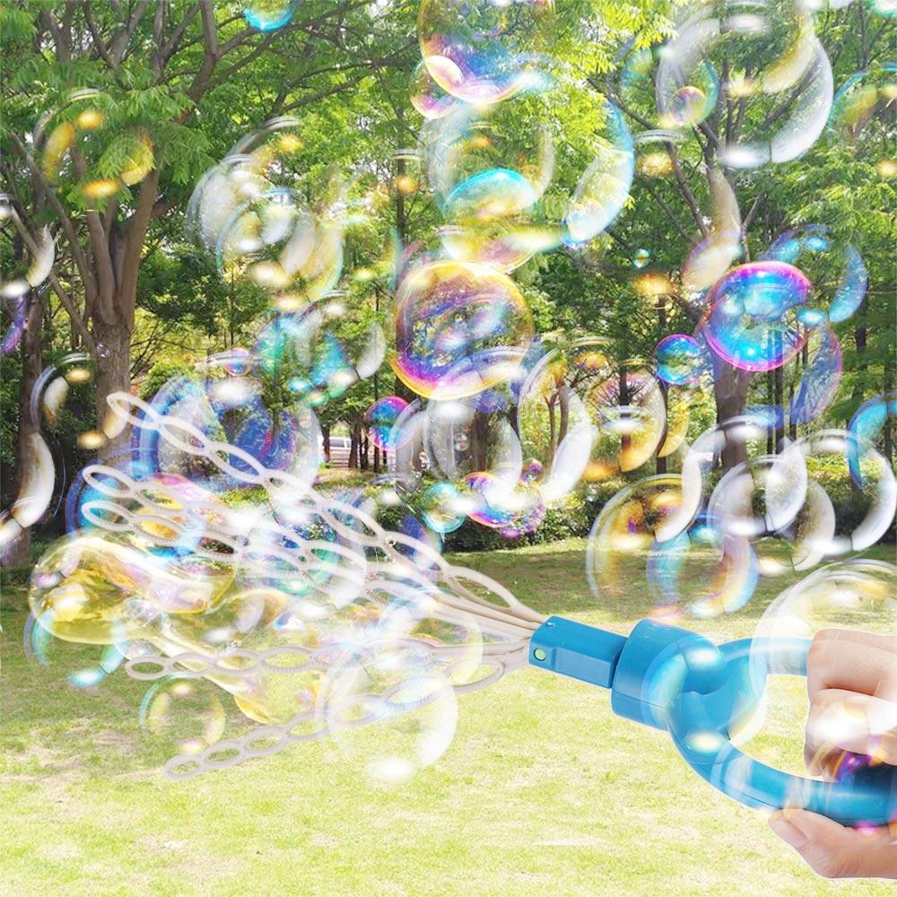Soap Blowing 32 Hole Bubble Stick 5 Claws Shaped Big Bubble Wands Children's Bubble Wand  Children