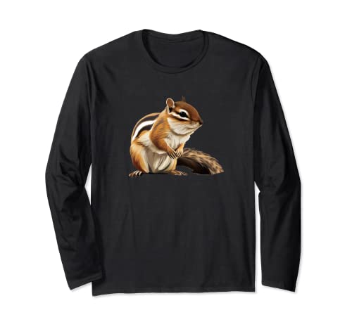 Funny Chipmunk Roden Long Sleeve T-Shirt for Squirrel Lovers