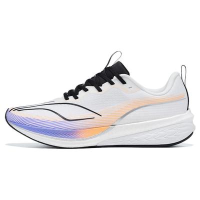 Li Ning Red Rabbit 6 Pro Bequemes Vielseitiges Stoff TPU Stoßdämpfend Abriebfest Low Top Laufschuhe Herren Sneaker Weiß ARMT043-1