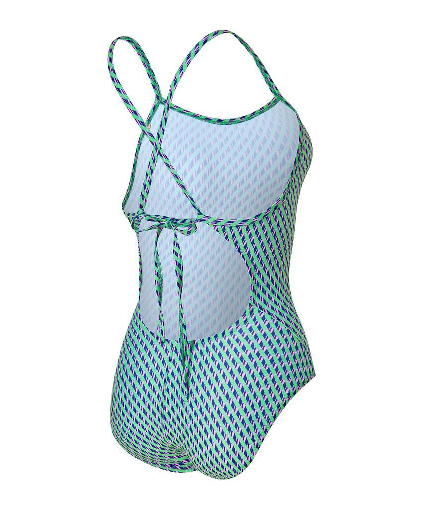 Laelliseupocheu [Rsla478 Sbl] Neon Twist Backless Strap X-Back Swimsuit