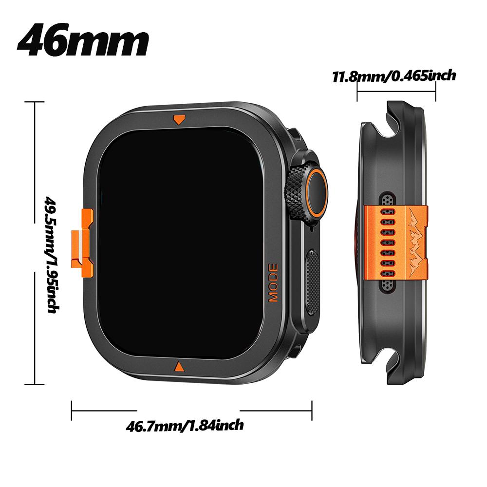 Custodia Metallica per Apple Watch Ultra 3 49mm 46mm 45mm 44mm Custodia Protettiva Telaio Paraurti in Alluminio per IWatch Serie 11 10 9 8 7 6 5 SE