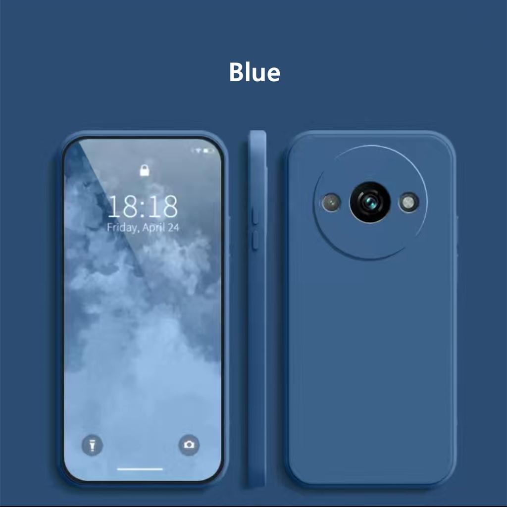 For Redmi A3 Liquid Silicone Case For Xiaomi Redmi A3 Cover Fundas Coque Soft TPU Protective Phone Back Bumper Redmi A3