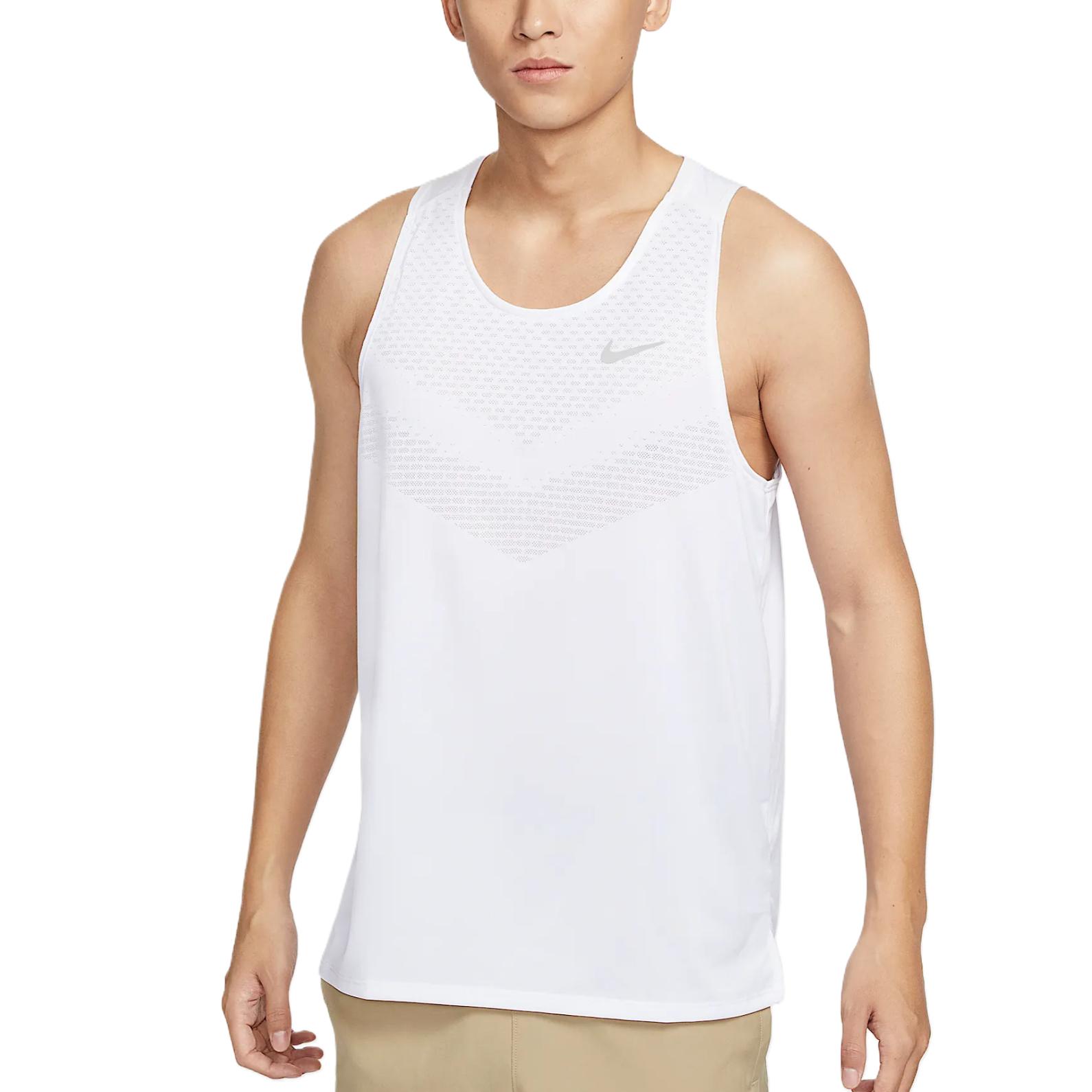 

Nike Dri-FIT ADV Stride Стильная Минималистичная Трендовая Однотонная Майка Мужские Топы Белый HV5211-100