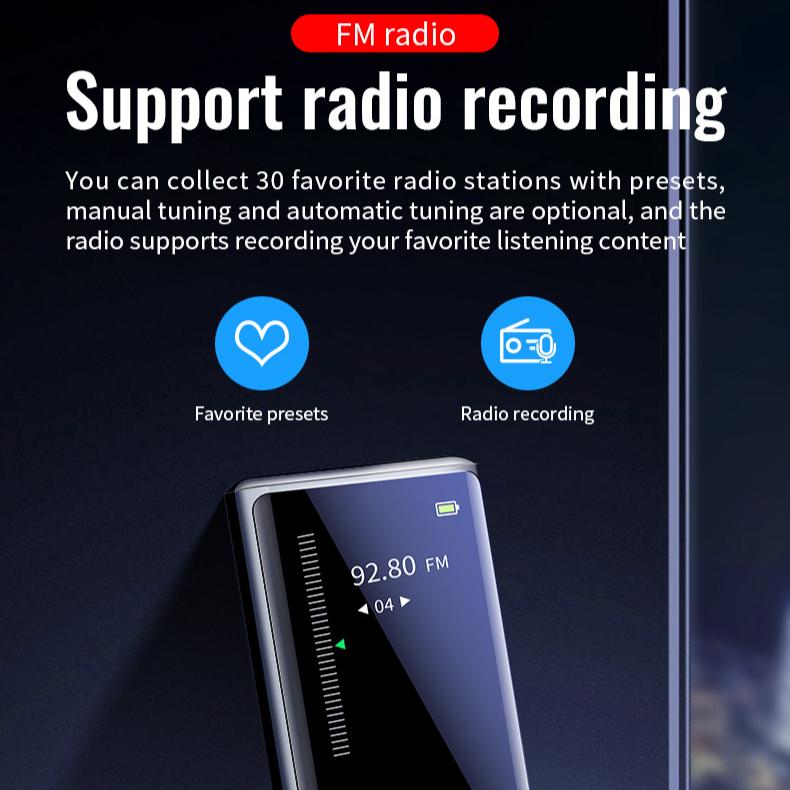 M27 One Click Recording High-definition Noise Reduction Recording Pen MP3 Voice To Text AI Intelligent Voice Control Pen