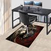 1PC Lion Yin Yang Non-Slip Floor Carpet Compatible for Office&Living Room&Bedroom&Dining room - Flat-Weave Machine-W241