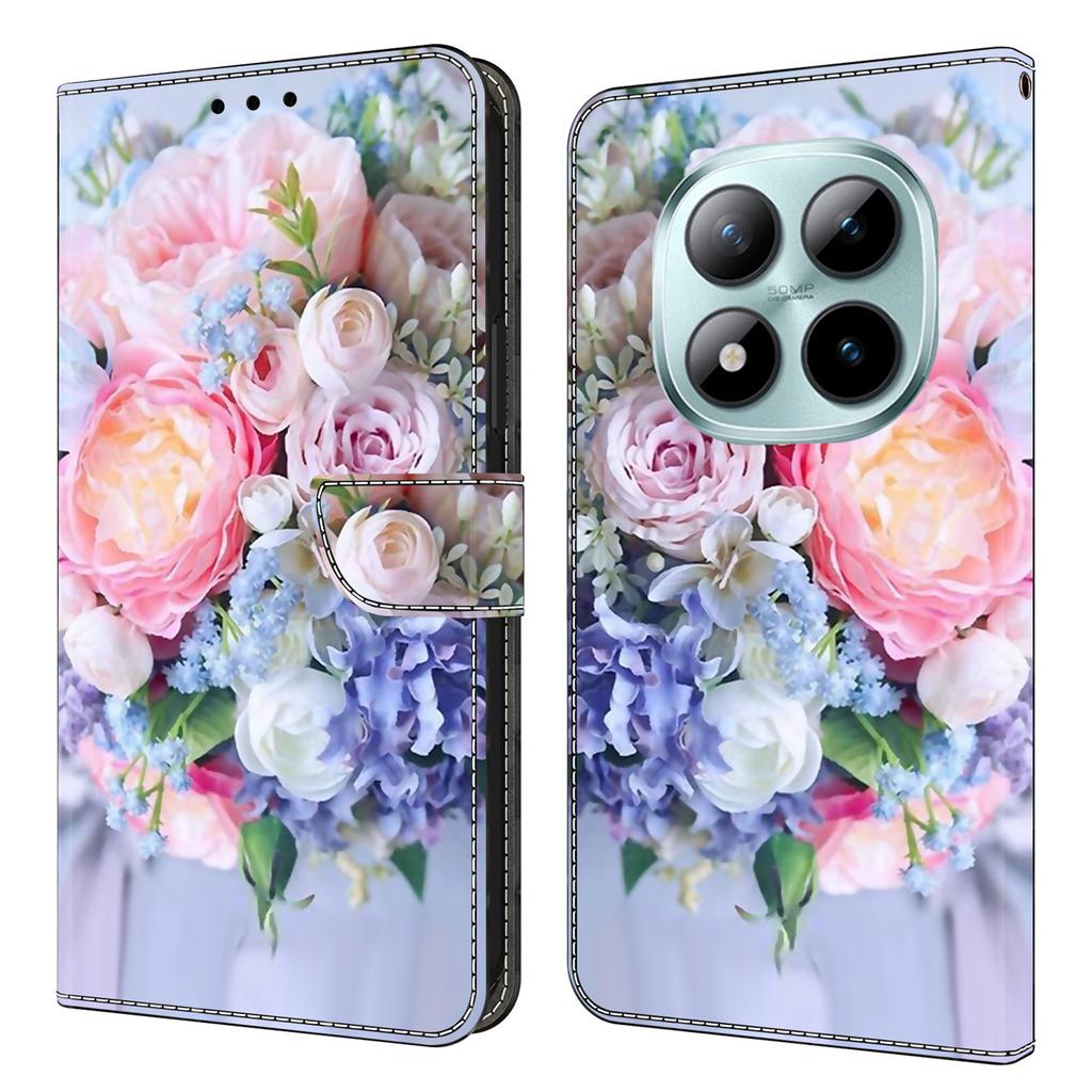 Wallet Case For Xiaomi Poco M8 5G/Redmi Note 15 5G (Global)/15 4G (Global) Magnetic Clasp 3D Pattern Leather Phone Cover