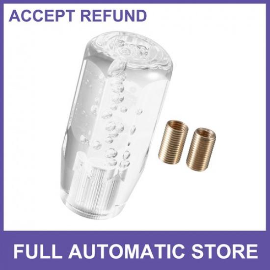 ONE Gear Shift Knob Stick 10cm Faux Crystal Universal for Vehicle Acrylic Clear