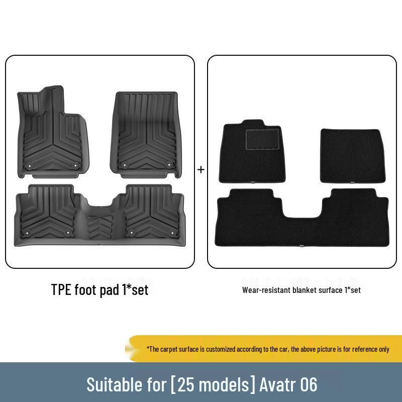 Avatar 06 All-Weather TPE Floor Mats: Vehicle-Specific Car and Trunk Mats