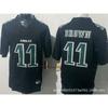 Mens Retro Embroidered American Football Jersey Philadelphia Eagles Vintage Style Sport Shirt Fan Wear