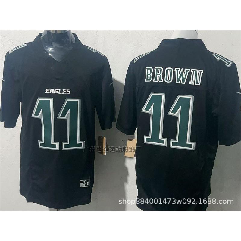 Mens Retro Embroidered American Football Jersey Philadelphia Eagles Vintage Style Sport Shirt Fan Wear