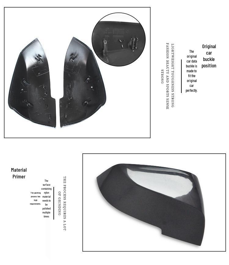 Compatible BMW 1-4 Series GT F20/F30/F32 320/330M Carbon Fiber Rearview Mirror & Reversing Camera Cover.