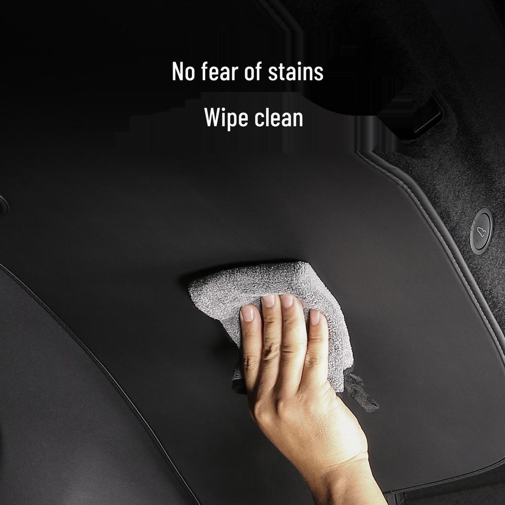 Tesla Model Y Refresh Trunk Tailgate Mat - Leather Sticker for Tailgate Protection and Interior Enhancement
