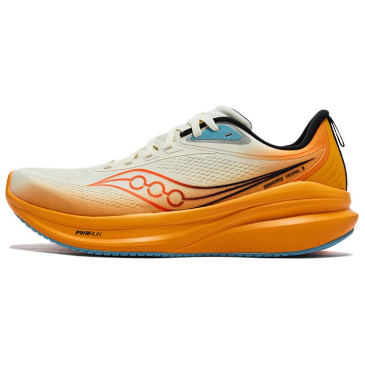Saucony Vessel 2 Comfortable Stylish Cushioning Low Top Running Shoes Unisex sneaker Beige Orange S28274-5