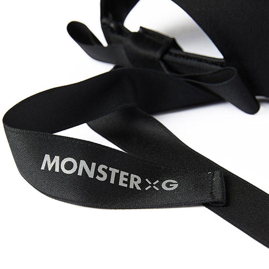 Monseuteoji Ribbon Wide Ball Cap Black Mc24Rbb-188