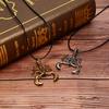 Punk Vintage Scorpion King anheng Cord Chain Halskjede Genser Retro smykker