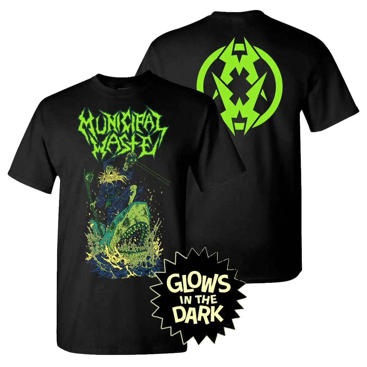 Municipal Waste Трэш-метал группа Графическая хлопковая футболка Мужская Женская Футболка с принтом с коротким рукавом Хлопковые топы Модный бренд Летняя футболка M