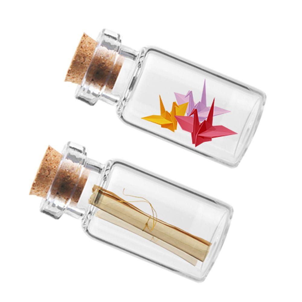 Vials Glass Bottle Mini Containers Blank With Cork Stopper Transparent Message Bottles Tiny Small