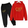 TZWYRonaldo CR7 Print Football Idol Clothing Children Hoodie 2pcs Set Pants Suit Kids Boys Tracksuit Girls Clothing Sport Tracksuits