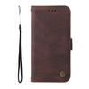 For iPhone 17 Pro Max Leather Wallet Cases Skin Touch Phone Cover Stand with Strap