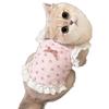 Spring, summer and autumn new floral lace suspender short vest princess dress Pomeranian bear dog cat pet clothes