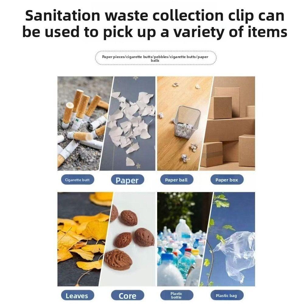 Stainless Steel Foldable Litter Picker Easy to Hold Folding Pregnant Grabber Stick Wide Claw Mouth Collapsible