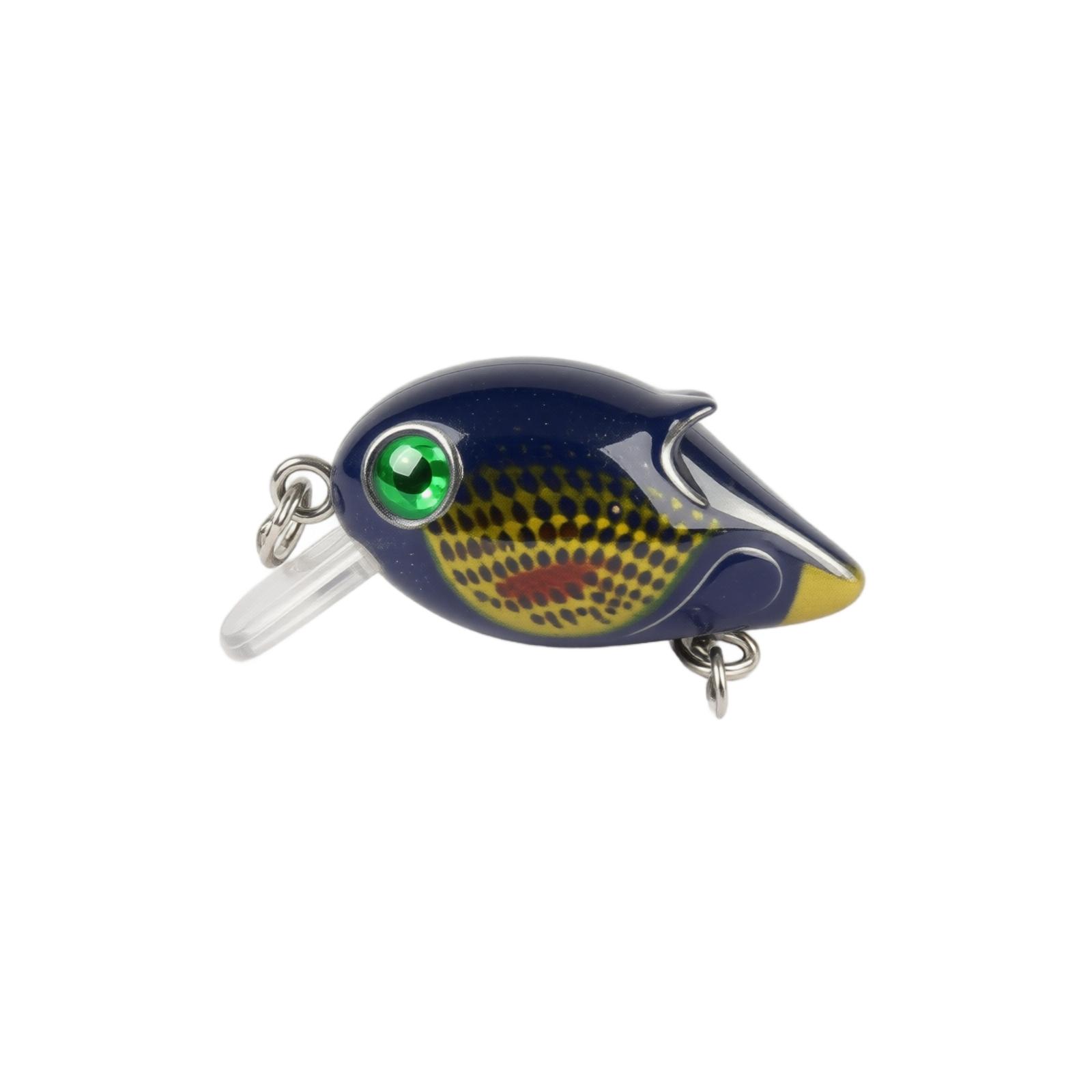 

Mini Crankbait Fishing Lure 2 6cm 1 2g Hard Bait Artificial Bionic Fish Shape with Treble Hooks for Freshwater Fishing one size