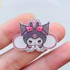 10 Pcs New Kawaii Cartoon Animal Rabbits, Puppies Series Acrylic Flat Diy Jewelry Children Gift Hairpin Accessories A89