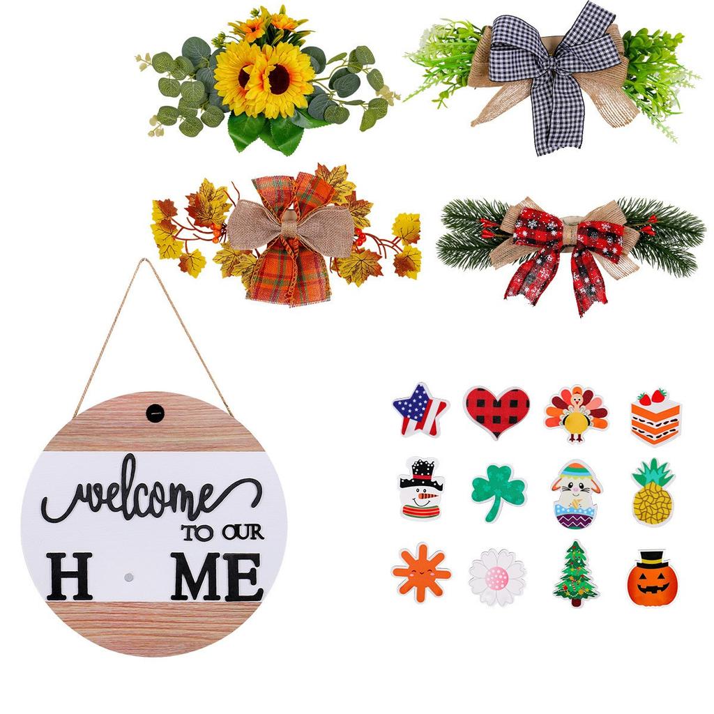 Doorplate Welcome Hanging Ornaments, DIY Halloween Party Decorations, Gifts For Friends And Family