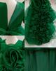 Girls' 3D Flower Princess Dress: First Birthday Puff Sleeves and Puffy Skirt