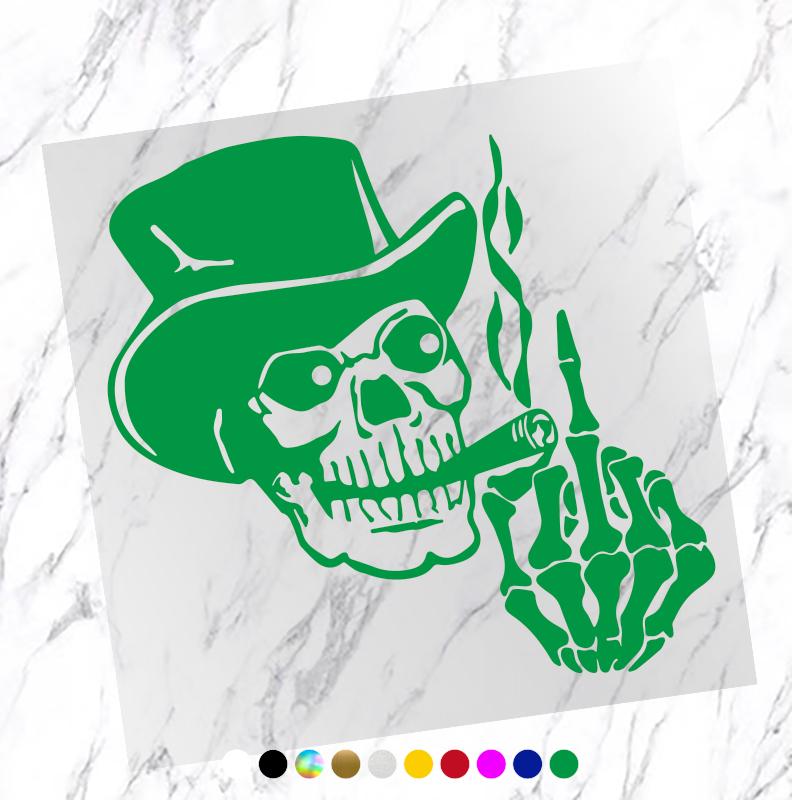 skull car with cigarette Buy Funny Skull In Hat Smoking Cigar with Middle Finger Car Stickers Car  Body Vinyl Decal Car Accessories at affordable prices — free shipping, real  reviews with photos — Joom