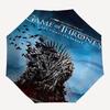 1pc Game of Thrones The Complete Series Automatic Folding Umbrella - Compact 8-Rib Design, Durable Plastic & Iron1260L
