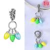 Colorful Luminous Bulb Pendants Copper Plated Bead Charms Compatible With Authentic Charm Bead Charms Bracelets Bead Jewellery Gifts Ideal For Women