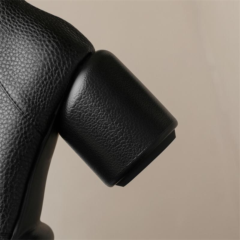 Fashion Brand Design 2025 New Women's Short Boots Walking Show Wedding Bride Size 33-42 Fashion Black Brown High Heels Woman Shoes