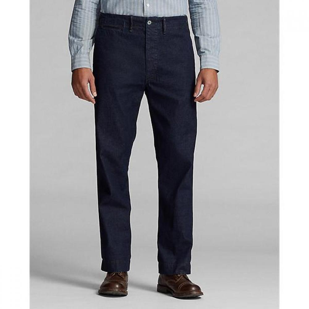 Rrl Indigo Rinse Denim Field Pants  Mnrrpnt14g20119400 